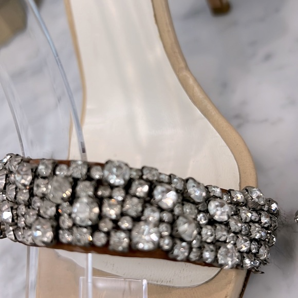 Anthropologie Butter Embellished Ankle Strap sandal, 8.5 - Picture 5 of 7